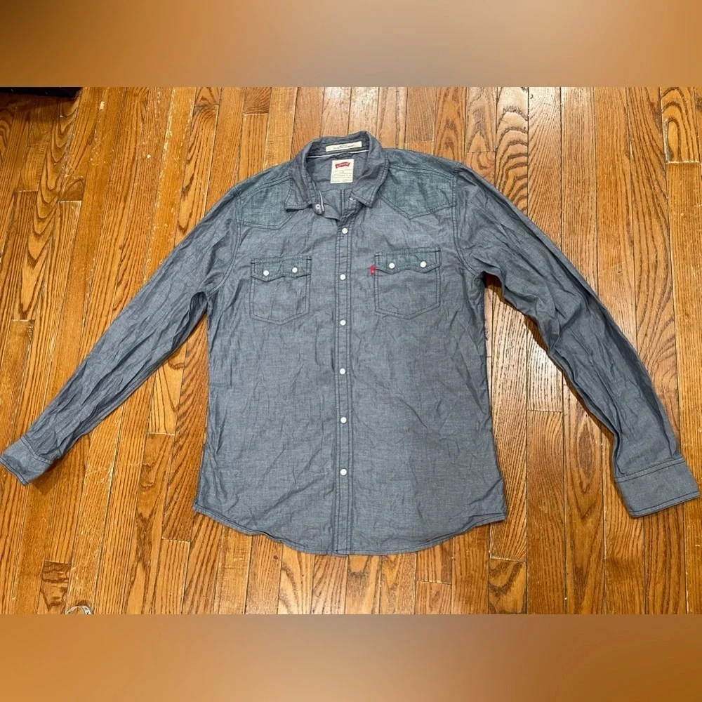 Levi's Men's Blue Button Down Shirt